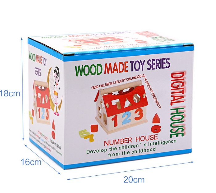 Children's Digital House Wisdom House Cute Digital Pairs Early Learning Educational Toys - Image 2