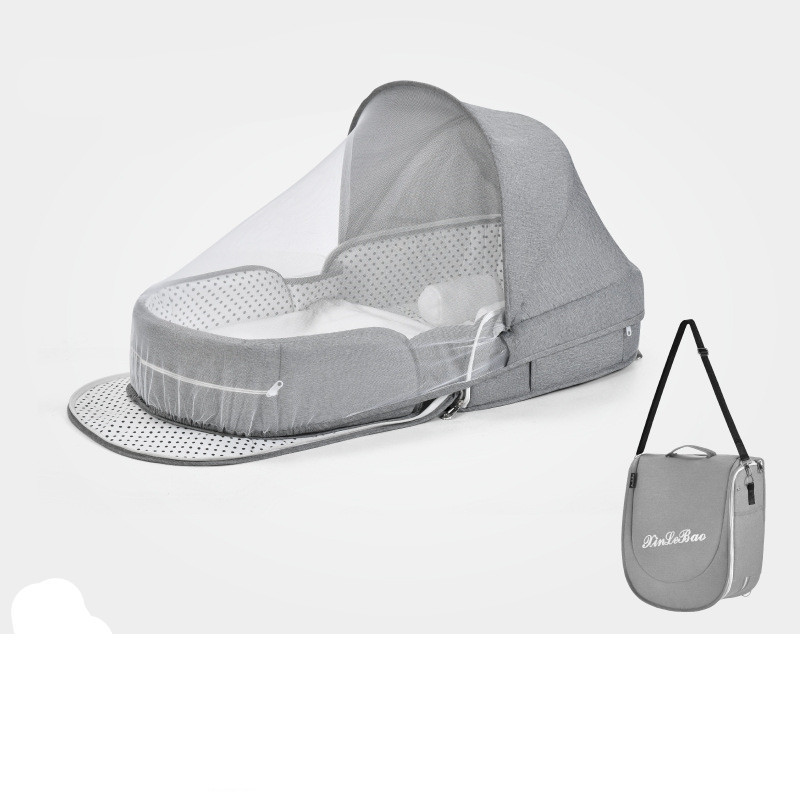 Baby Crib Multifunctional Folding Newborn Nest Toddler Bed Portable Sun Protection Mosquito Net Infant Camping Bed Travel Cot - Image 2