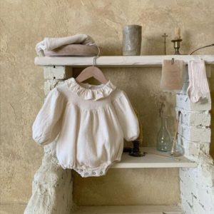 Spring Baby One Piece Stretch Baby Ruffle Romper