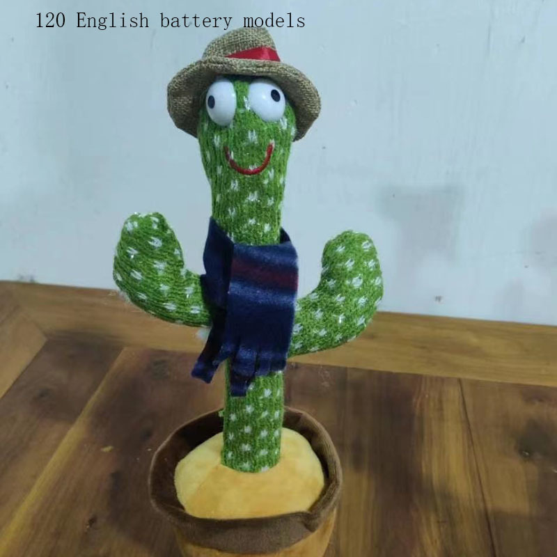 Luminous Electronic Dancing Cactus Recording Singing Decoration Gift For Kids Early Education Toys Knitted Fabric Plush Toy - Image 8