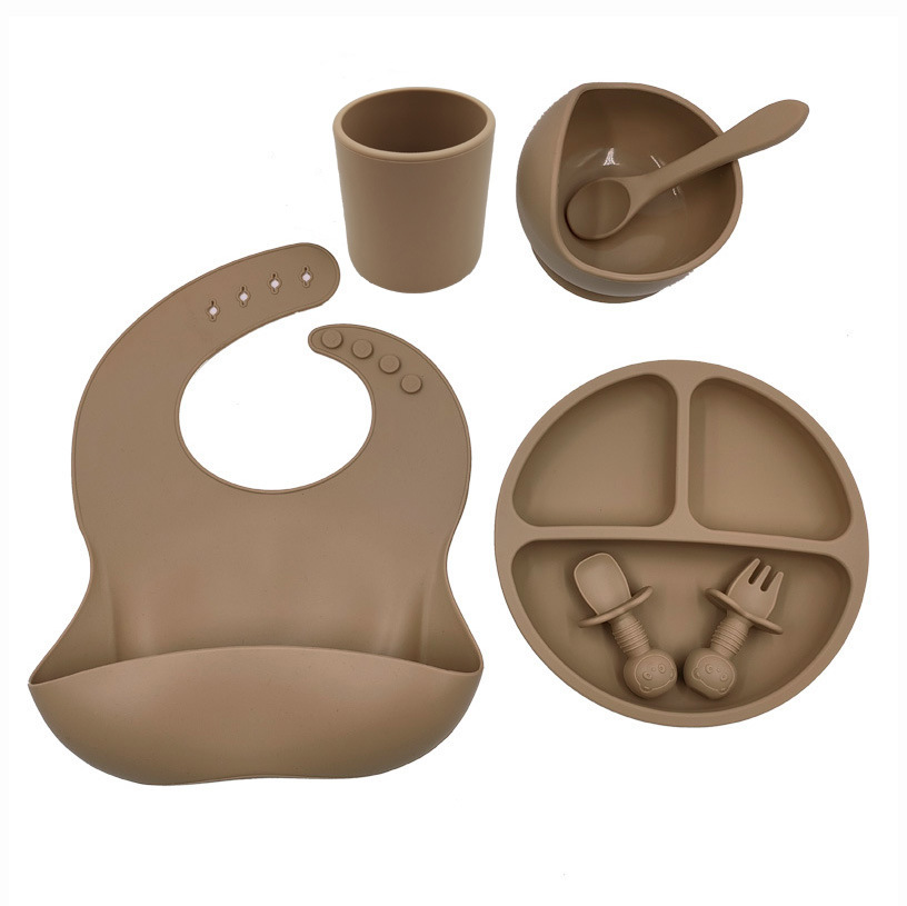 Baby Cutlery Set Silicone Bib Silicone Cup Spoon - Image 8