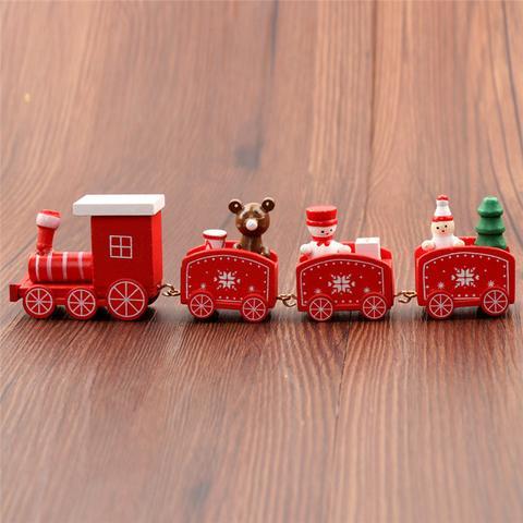 4pcs Mini Wood Train Toys - Image 9