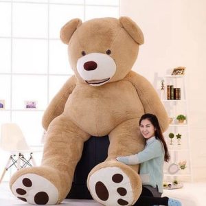 130cm Huge Big America Bear Stuffed Animal Teddy Bear Cover Plush Soft Toy Doll Pillow Cover