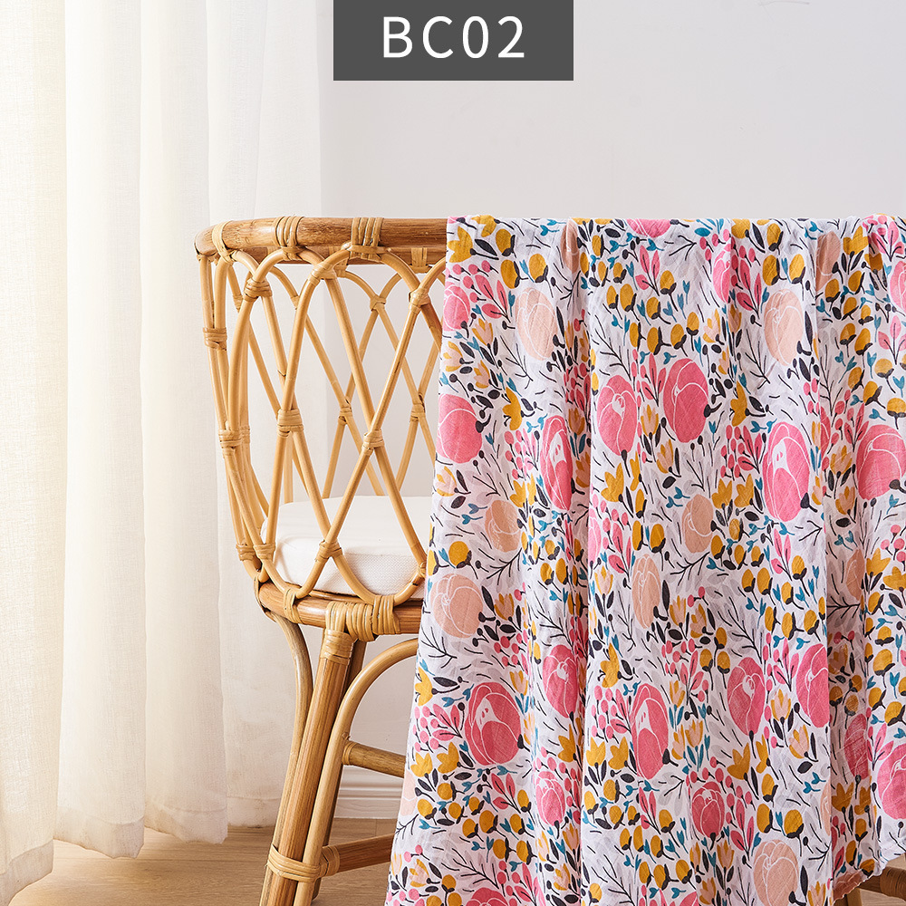 Summer Thin Newborn Baby Bamboo Cotton Baby's Blanket Bath Towel - Image 3