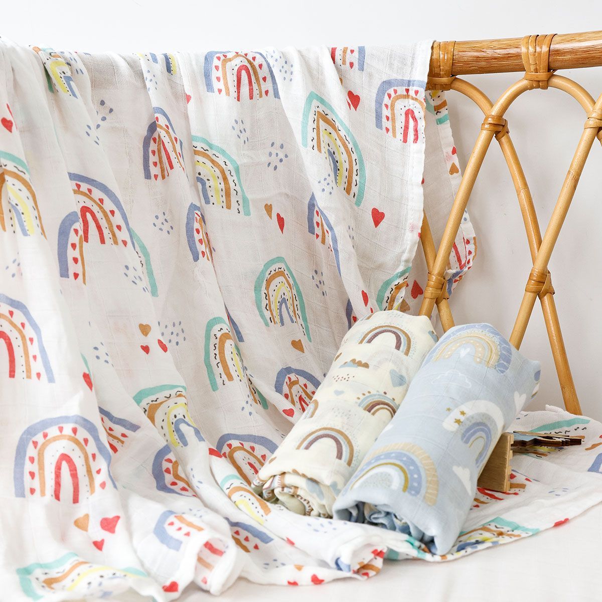 Summer Thin Newborn Baby Bamboo Cotton Baby's Blanket Bath Towel - Image 2