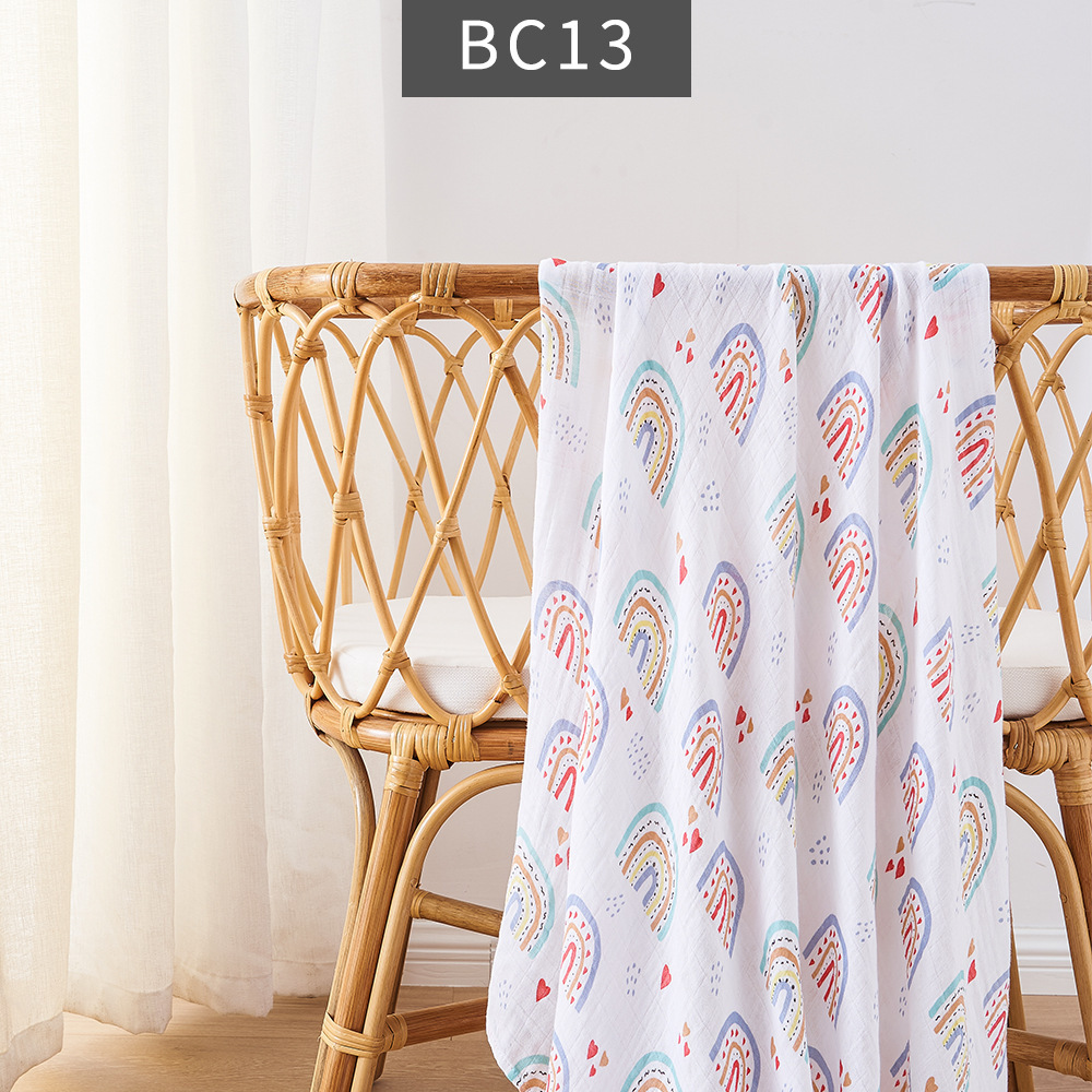 Summer Thin Newborn Baby Bamboo Cotton Baby's Blanket Bath Towel - Image 7