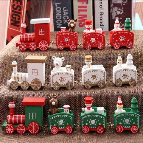 4pcs Mini Wood Train Toys - Image 7